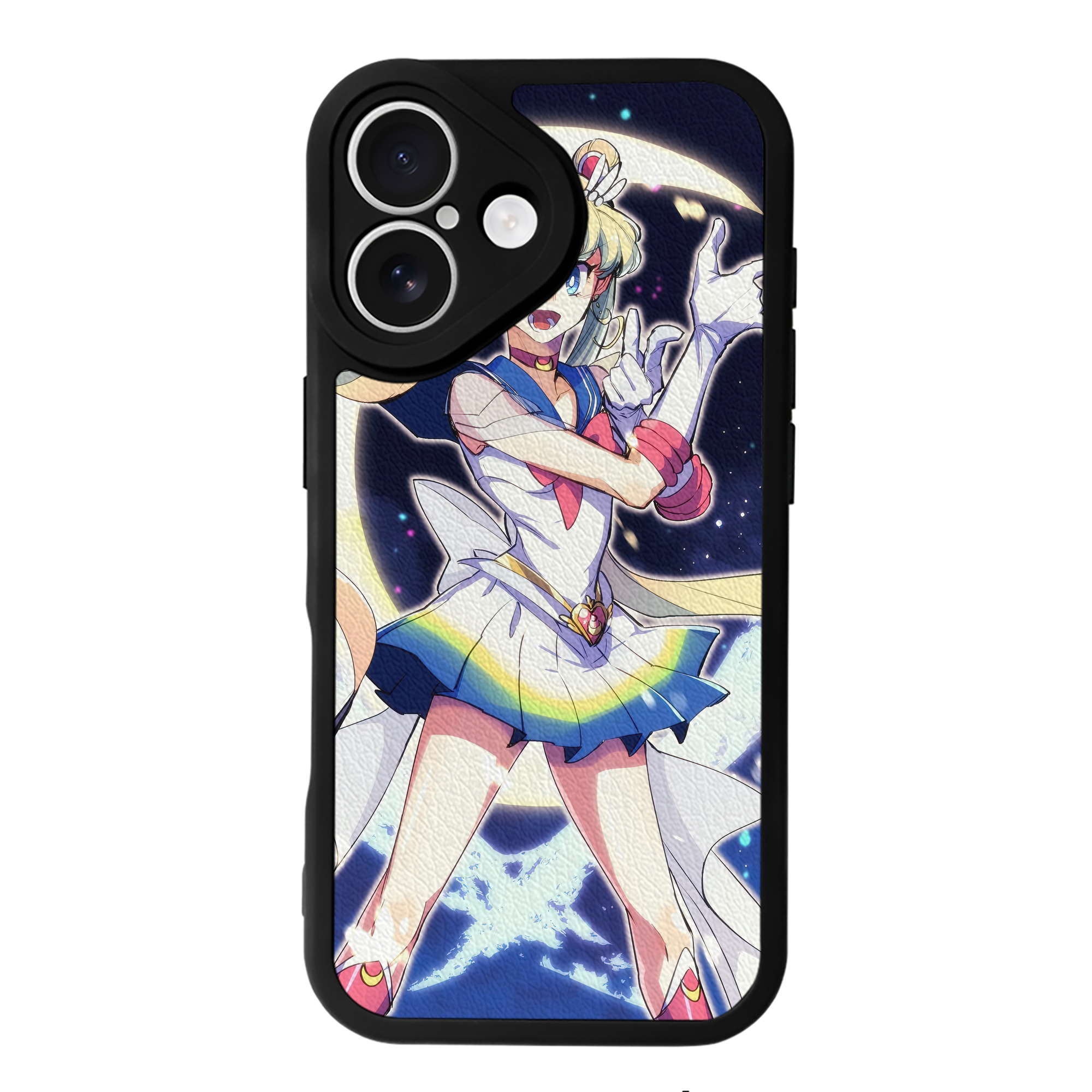 （画像用） 美少女戦士セーラームーン Sailor Moon 【iPhone 16シリーズ対応】シリコンスマホケース（レザー調） 材質：シリコン